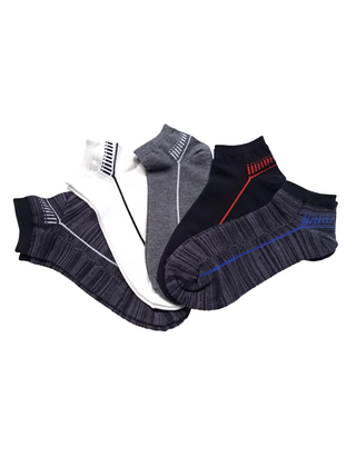 5 Pack Key Pattern Ankle Socks