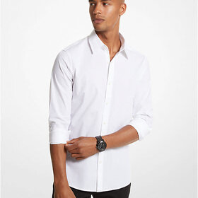 MICHAEL KORS WHITE COTTON DRESS SHIRT