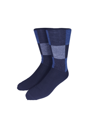 Collins Clothiers Wool Colourblock Socks - Black