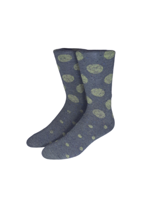 Collins Clothiers Large Dot Socks - Olive