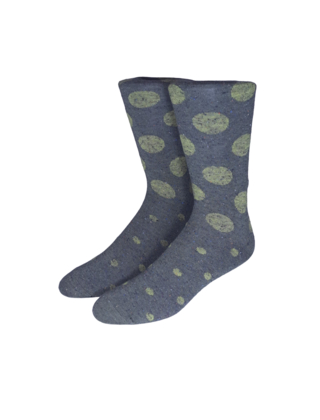 Collins Clothiers Large Dot Socks - Olive