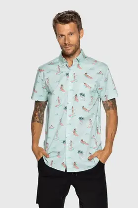 TEAMLTD Button Up - Luau