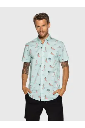 TEAMLTD Button Up - Luau