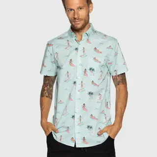 TEAMLTD Button Up - Luau