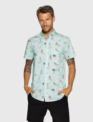 TEAMLTD Button Up - Luau