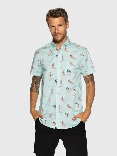 TEAMLTD Button Up - Luau