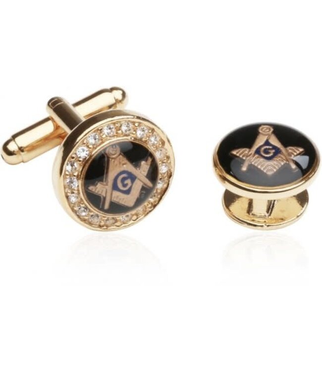 Crystal Gold Masonic Set for Freemasons