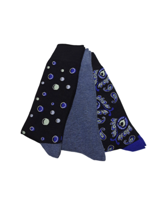 Robert Graham Multi Pattern 3-Pack  Socks - Multi