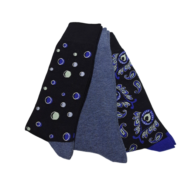 Robert Graham Multi Pattern 3-Pack  Socks - Multi Robert Graham Multi Pattern 3-Pack  Socks - Multi