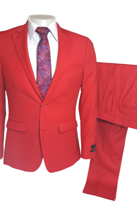 Alpha & Steele Suit - Red