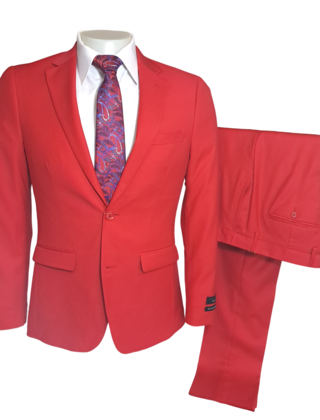 Alpha & Steele Suit - Red