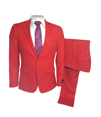 Alpha & Steele Suit - Red