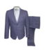 Alpha & Steele Plaid Suit - Blue & Navy