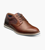 Nunn Bush Circuit Plain Toe Oxford - Brandy