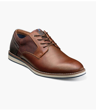 Nunn Bush Circuit Plain Toe Oxford - Brandy
