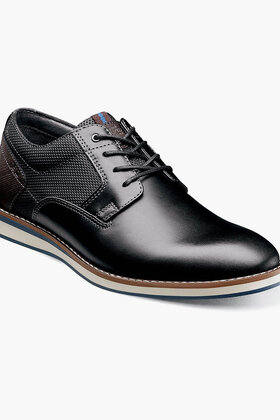 Nunn Bush Circuit Plain Toe Oxford - Black Multi