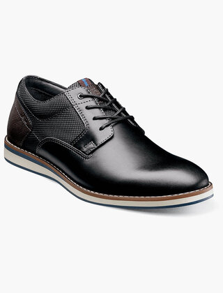 Nunn Bush Circuit Plain Toe Oxford - Black Multi