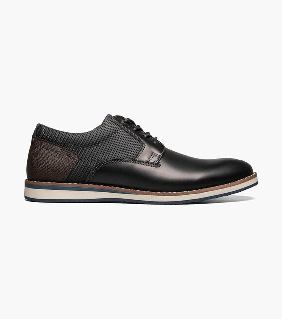 Nunn Bush Circuit Plain Toe Oxford - Black Multi