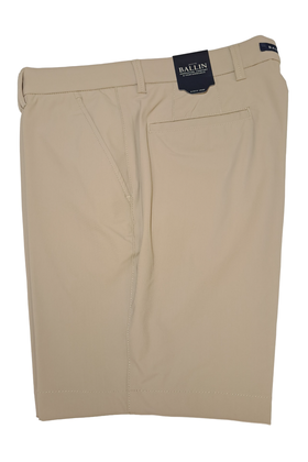 Ballin College Techno Cotton Shorts - Stone