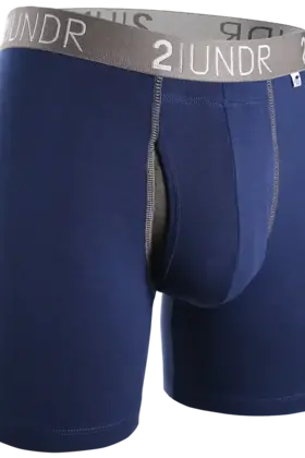 2UNDR SWING SHIFT Boxer Brief - Navy/Grey