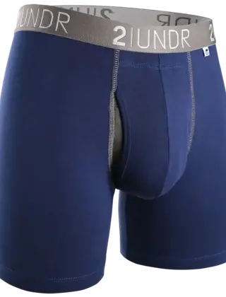 2UNDR SWING SHIFT Boxer Brief - Navy/Grey