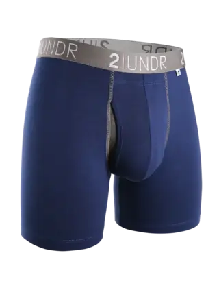 2UNDR SWING SHIFT Boxer Brief - Navy/Grey