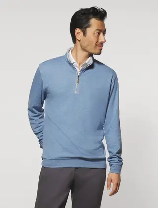 Johnnie-O  Sully 1/4 Zip Pullover - Laguna Blue