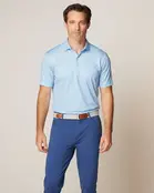 Johnnie-O  Howie Printed Jersey Performance Polo - Monsoon