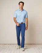 Johnnie-O  Howie Printed Jersey Performance Polo - Monsoon