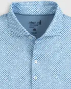 Johnnie-O  Howie Printed Jersey Performance Polo - Monsoon