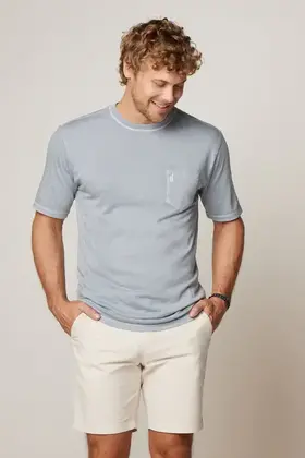 Johnnie-O Dale 2.0 Pocket T-Shirt - Steel