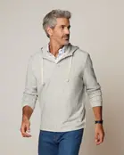 Johnnie - O - Kampton Henley Hoodie Pullover  - Light Grey