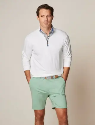 Johnnie-O  Sully 1/4 Zip Pullover - White