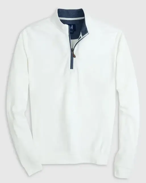 Johnnie-O  Sully 1/4 Zip Pullover - White