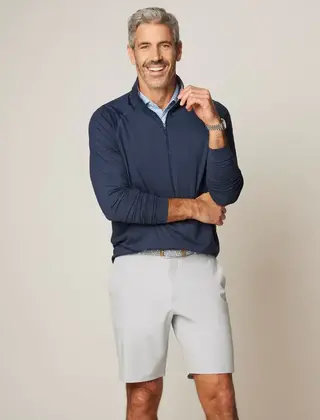 Johnnie-O Freeborne Performance 1/4 Zip Pullover - Wake