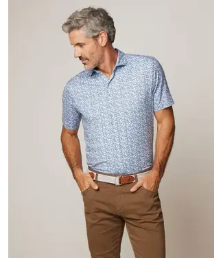 Johnnie-O Johnnie - O - Alston Printed Featherweight Performance Polo  - Lake