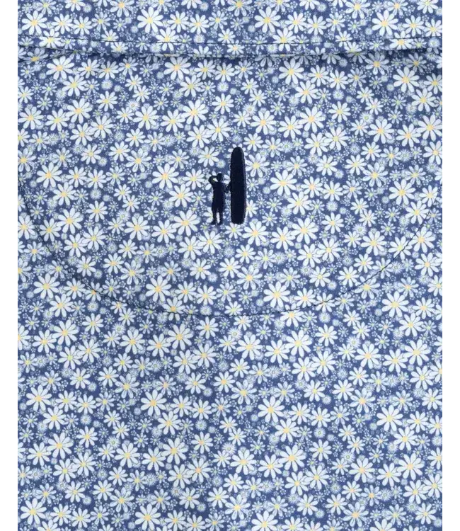 Johnnie-O Johnnie - O - Alston Printed Featherweight Performance Polo  - Lake