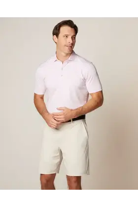 Johnnie-O  Lyndon Striped Jersey Performance Polo - Bahama Mama