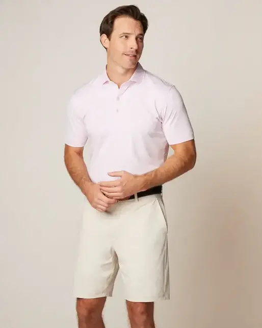 Johnnie-O  Lyndon Striped Jersey Performance Polo - Bahama Mama Johnnie-O  Lyndon Striped Jersey Performance Polo - Bahama Mama
