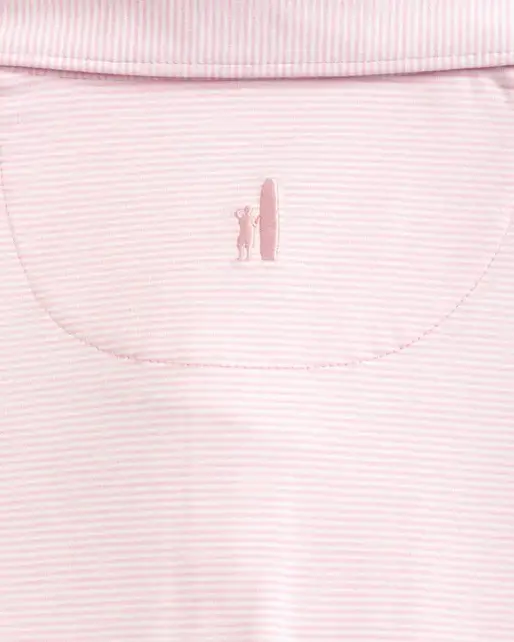 Johnnie-O  Lyndon Striped Jersey Performance Polo - Bahama Mama Johnnie-O  Lyndon Striped Jersey Performance Polo - Bahama Mama