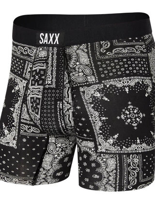 SAXX VIBE Boxer Brief - Bandana Republic - Black