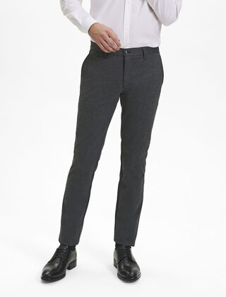 Sunwill Extreme Flexibility Slim Fit Dress Pants - Charcoal