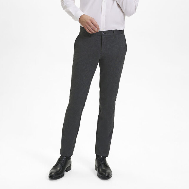 Sunwill Extreme Flexibility Slim Fit Dress Pants - Charcoal