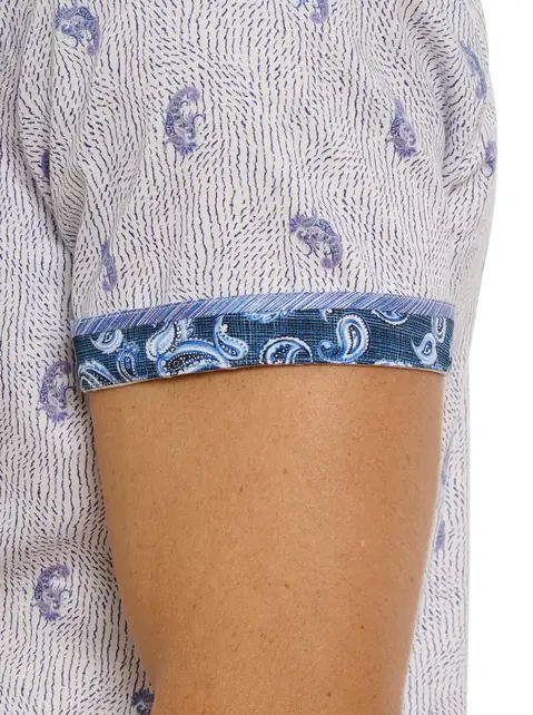 Robert Graham Belmond Short Sleeve Dress Shirt - White