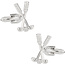 Crossed Golf Clubs Cufflinks