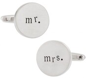Mr. And Mrs. Wedding Cufflinks