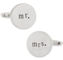 Mr. And Mrs. Wedding Cufflinks