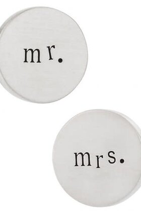 Mr. And Mrs. Wedding Cufflinks