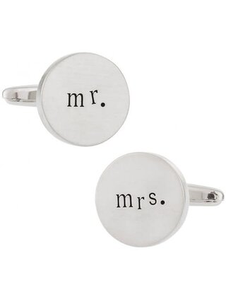 Mr. And Mrs. Wedding Cufflinks