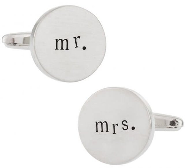 Mr. And Mrs. Wedding Cufflinks
